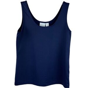 Chico’s Gorgeous Nautical Blue Tank Top Size 2-4